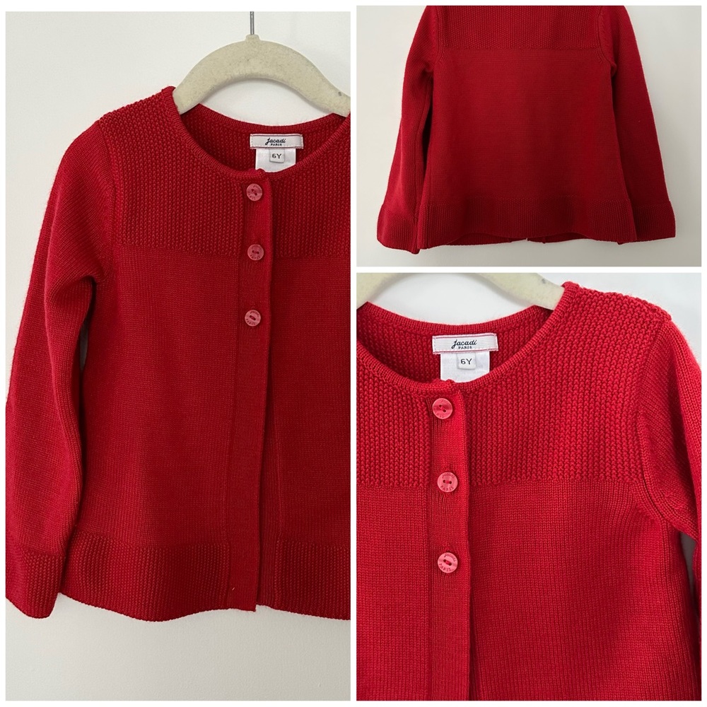 Jacadi Paris Red Cardigan